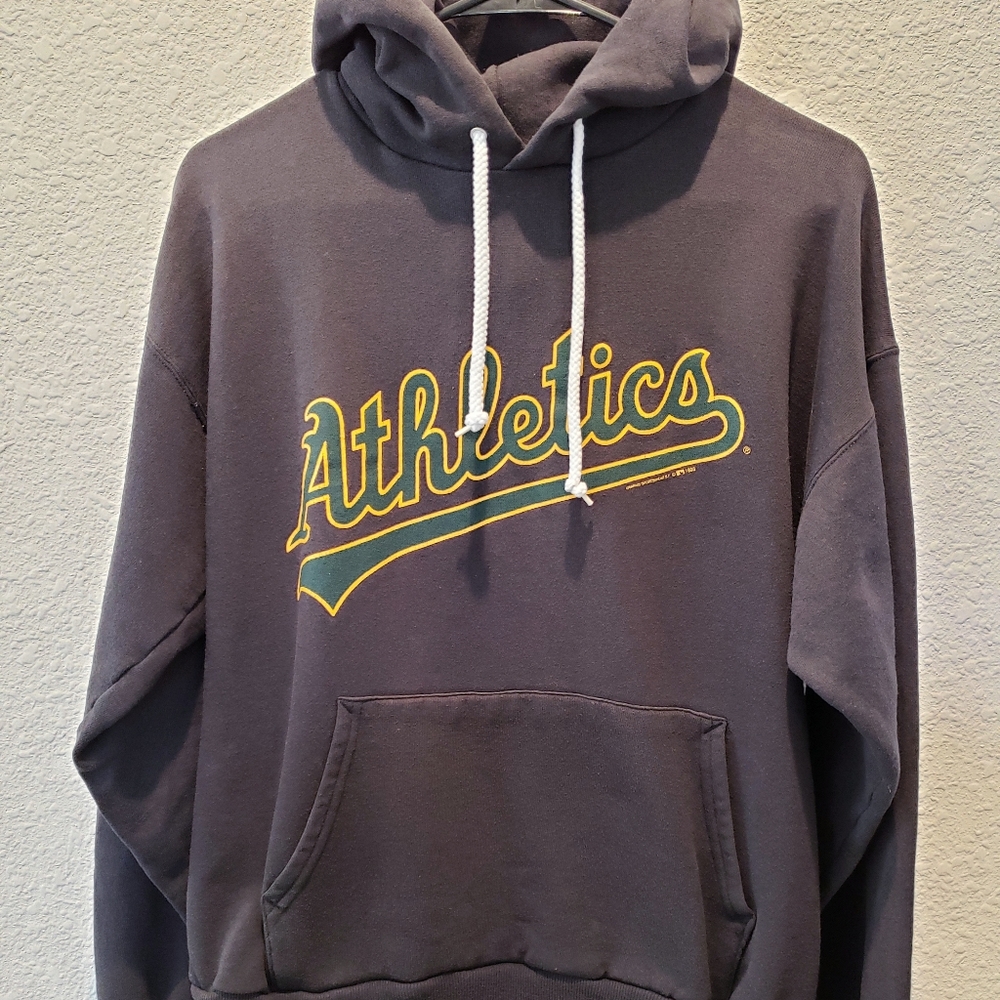 Vintage 1993 Oakland Athletics A’s Hoodie Sweatshirt Size Large L Made in USA